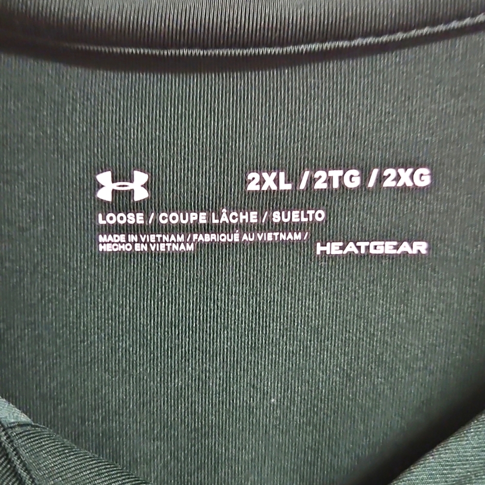 Under Armour Heatgear Men's Green Polo Golf Shirt - Picture 4 of 4